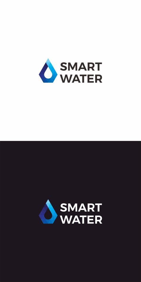 Pseudo-gradient logo for water conference: Smart Water | 99designs Clean Logo Design Ideas, Water Logo Branding, Water Logo Design Ideas, Tech Logo Design Inspiration, H2o Logo, Aquarium Logo, Water Logo Design, Maintenance Logo, Water Drop Logo