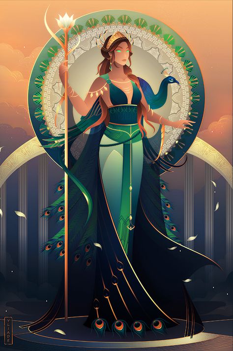 Hera Goddess, Greek Goddess Art, Greek Pantheon, Greek Mythology Gods, Greek Gods And Goddesses, Greek And Roman Mythology, Greek Mythology Art, Roman Mythology, Mythology Art