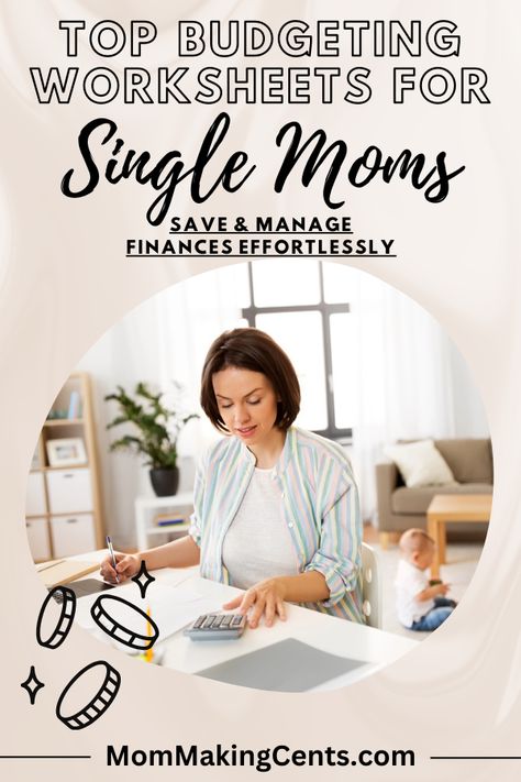 Top Budget Worksheets for Single Moms: Save & Manage Finances Effortlessly - Mom Making Cents Single Mom Budget Worksheet, Single Mom Struggle, Single Mom Budget, Budget Worksheets, Financial Control, Manage Finances, Plan For The Future, Budget Worksheet, Budget Mom