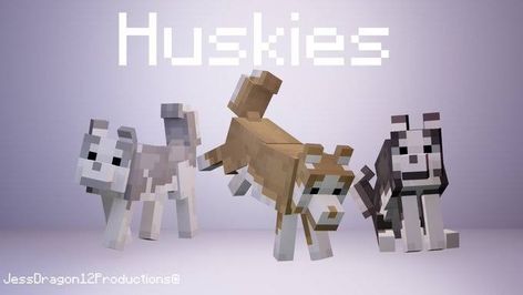 Minecraft Mobs Mod, Minecraft Animals, Minecraft Japanese House, Minecraft Horse, Minecraft Dogs, Mc Mods, Minecraft Aesthetic, Minecraft Banner Designs, Voxel Art