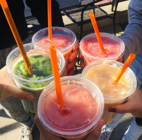 Jamba Juice Peanut Butter Mood, Jamba Juice Aesthetic, Jumba Juice, Copycat Jamba Juice Smoothies, Razmataz Smoothie Jamba Juice, Jamba Juice, 21st Birthday, Juice, Birthday