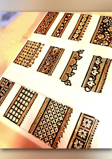 Bridal Border Mehndi Design, Mehndi Belt Design, Mehndi Filling Designs, Mehndi Border Designs, Checks Mehndi Designs, Easy Mehndi Designs For Beginners, Mehndi Practice, Easy Mehndi Designs, Rajasthani Mehndi Designs