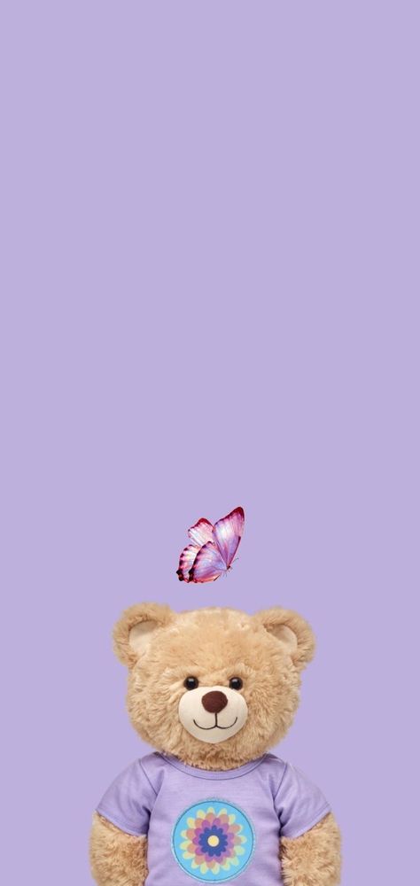 Purple Teddy Bear Wallpaper, Purple Teddy Bear, Teddy Bear Images, Teddy Bear Wallpaper, Purple Flowers Wallpaper, Phone Wallpaper Pink, Aesthetic Purple, Pretty Phone Wallpaper, Whatsapp Wallpaper