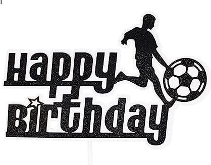 Topper Bola, Sports Birthday Cakes, Happy Birthday Football, Soccer Birthday Cakes, Football Cake Toppers, Diy Cake Topper Birthday, Soccer Cake, Chocolate Cake Designs, Happy 8th Birthday