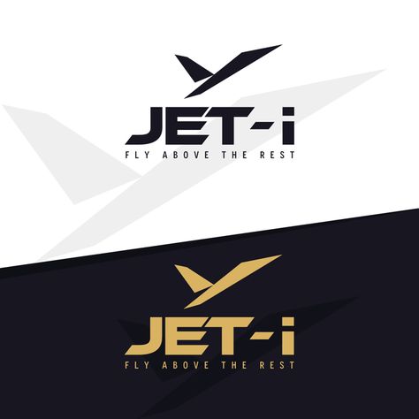 Jet logo design by Barlavent Studios Computer Shop Logo, Airline Logo Design, Shop Logo Design Ideas, Karma Logo, Travel And Tours Logo, Airplane Logo, Minimal Logos Inspiration, Computer Shop, Airline Logo