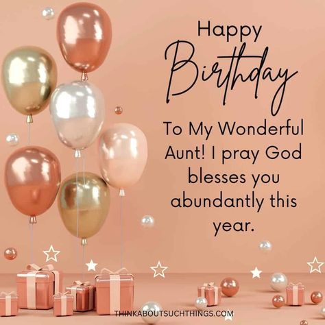 Happy Birthday Aunt Images, Birthday Wishes For Aunt, Christian Birthday Wishes, Birthday Aunt, Happy Birthday Auntie, Happy Birthday Aunt, Blessed Birthday, Happy Birthday Rose, Birthday Prayer