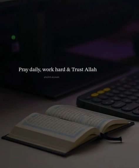 Allah Is The Best Of Planners, Praying Islam, Pray To Allah, Pray Allah, Pray Daily, Pray Wait Trust, Trust Allah, Best Planner, Hard Work Quotes