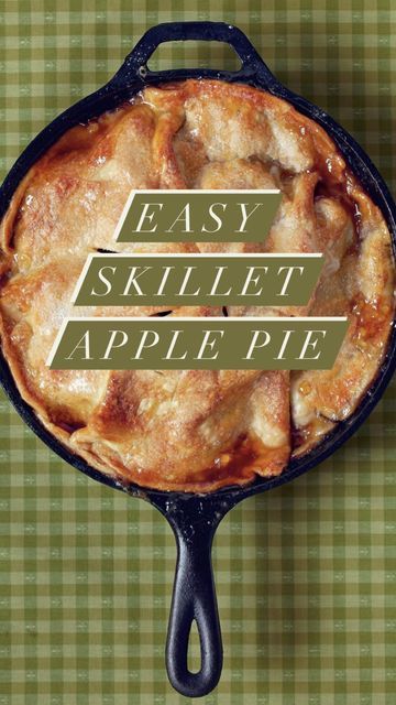 Southern Living Skillet Apple Pie, Apple Pie Skillet Recipe, Southern Living Apple Pie Skillet, Apple Pie In Cast Iron Skillet Recipe, Easy Skillet Apple Pie Southern Living, Apple Pie In A Skillet, Iron Skillet Apple Pie Recipe, Apple Pie In Cast Iron Skillet, Disappearing Apple Pie