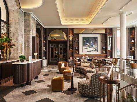 Tour Hotel Rosewood Munich's opulent elegance | Wallpaper Munich Hotels, Rosewood Hotel, Landmark Hotel, Hotel Lobby, Hotels Design, Grand Hotel, Paris Travel, Interior Design Studio, Bar Design