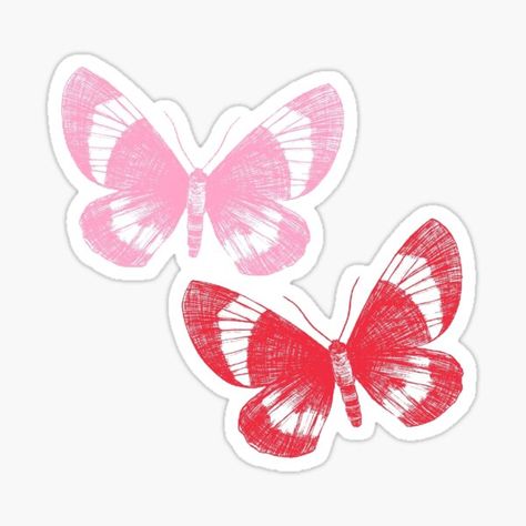 Redbubble Red Butterfly, Pink And Red, Underarmor Logo, Sticker Design, Vinyl Decal Stickers, Vinyl Decal, Cactus, Bullet Journal, Vinyl