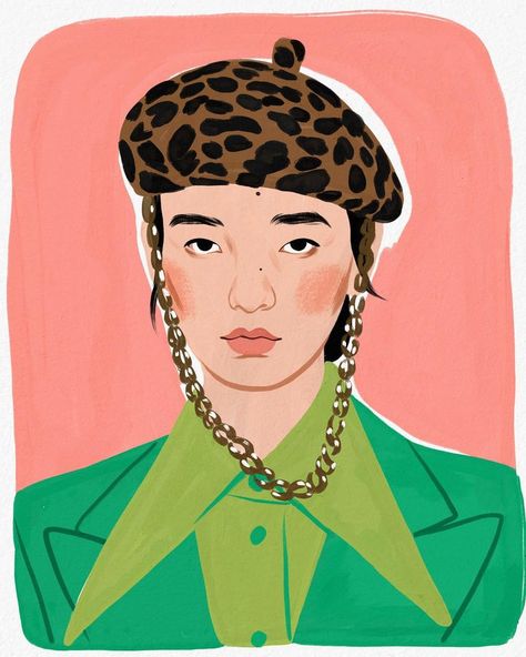 Bijou Karman (@bijoukarman) • Instagram photos and videos Bijou Karman, Whimsical Illustration, Fashion Portrait, Scarf Design, Portrait Illustration, Artist Style, Flat Illustration, Print Artist, Fashion Sketches