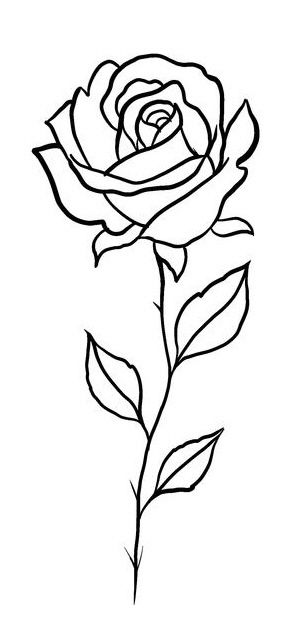 Easy Tattoos To Draw, Rose Drawing Simple, Stick Poke Tattoo, Dibujo Simple, Small Rose Tattoo, Tattoo Design Book, Simple Rose, Rose Drawing