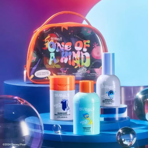 Inside Out 2 Skincare, Bubble Inside Out Skincare, Bubble Skincare Inside Out, Inside Out Skincare, Inside Out Bubble Skincare, Inside Out 2 Bubble Skincare, Bubble Inside Out, Harriet Aesthetic, Disney Inspired Makeup