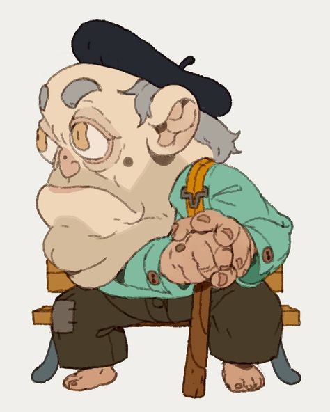 My frenchsona, now more than ever, as i managed to block my lower and my upper back in less than a week Zedig Diboine, Concept Art Drawing, Visual Development, Cartoon Character Design, Artist Style, Illustration Character Design, Art Anime, Old Man, Animated Characters