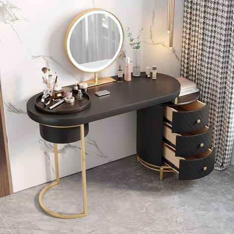 Black vanity table