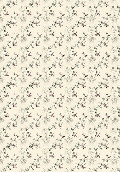 Download Dollhouse Wallpaper Floral 02 Printable Dollhouse Wallpaper, Printable Miniatures, Printable Dollhouse, Scrapbooking Backgrounds, Vintage Scrapbook Paper, Dollhouse Wallpaper, Doll House Wallpaper, Papel Vintage, Sparkle Wallpaper