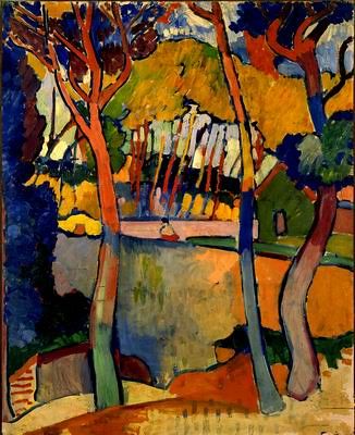 Fauvist Art, Fauvism Art, Andre Derain, Abstract Tree Painting, Cross Stitch Tree, Expressionist Art, Painting Subjects, Fauvism, Abstract Art Landscape