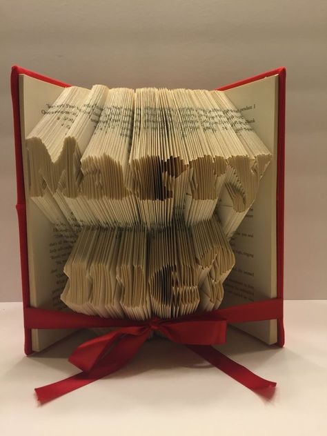 Proposal Surprise, Unique Proposals, Book Proposal, Ways To Propose, Recycled Books, Surprise Engagement, Personalized Book, Perfect Proposal, Folded Book Art