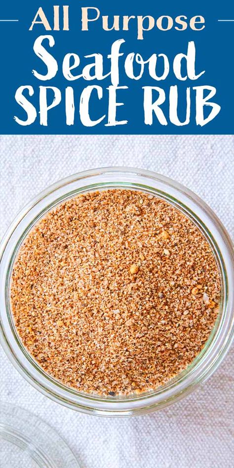 Shrimp Spices Rub, Homemade Seafood Seasoning, Fish Rub Recipe, Seasonings For Fish, Salmon Spice Rub, Fish Rubs Seasoning, Fish Spices Seasoning Mixes, Salmon Rubs, Salmon Dry Rub