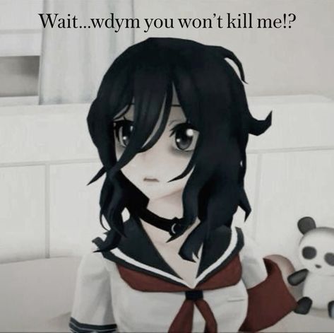 Oka Ruto, Yandere Simulator Characters, Cybergoth Anime, Yandere Girl, Girls With Black Hair, Cat Icon, First Language, Anime People, Yandere Simulator