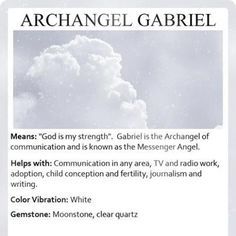 Archangel Gabriel God Is My Strength, Angel Protector, The Archangels, Angel Therapy, Archangel Prayers, Angel Spirit, Healing Angels, Angel Signs, Angel Gabriel