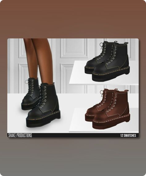 Sims 4 Shoe CC: Shakeproductions 633     Leather Boots By Shakeproductions Sims Cc Doc Martens, Sims 4 Cc Shoes Doc Martens, Sims 4 Cc Boots Male, Sims 4 Cc Goth Shoes, Sims 4 Cc Doc Martens, Boots Cc Sims 4, Boots Sims 4 Cc, Sims 4 Boots Cc, Sims 4 Shoe Cc