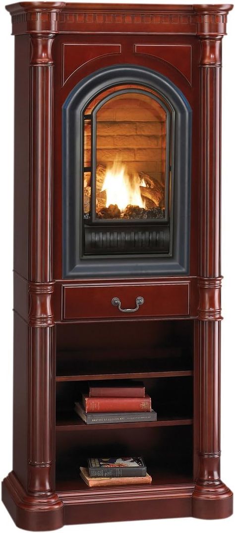 Indoor gas fireplace