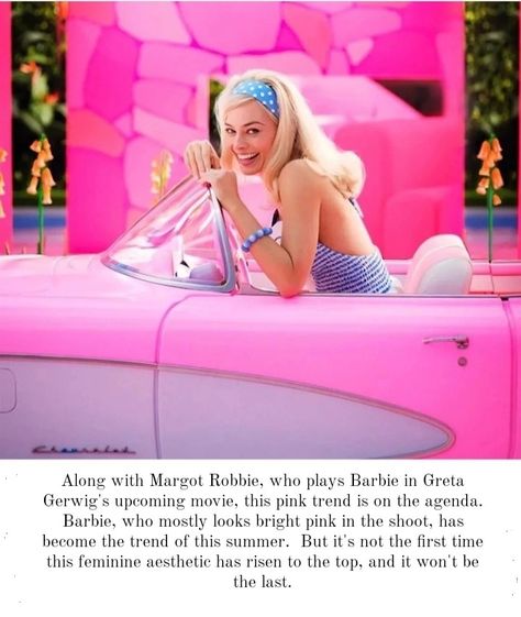 Along with Margot Robbie, who plays Barbie in Greta Gerwig's upcoming movie, this pink trend is on the agenda. Barbie, who mostly looks bright pink in the shoot, has become the trend of this summer. But it's not the first time this feminine aesthetic has risen to the top, and it won't be the last. Play Barbie, Feminine Aesthetic, Upcoming Movies, Margot Robbie, You Are Perfect, The Trend, Live Action, Bright Pink, This Summer