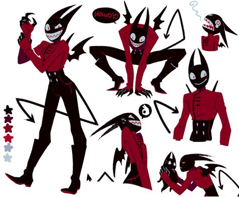 Demon Character Reference, Kadabura On Twitter, Demon Reference Character Design, Easy Dynamic Poses Reference, Demon Poses Reference, Demon Poses Drawing Reference, Demon Characters Design, Monster Poses Drawing, Dynamic Face Expression