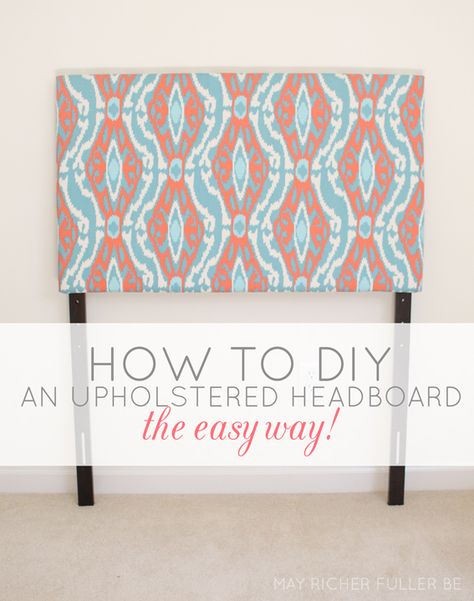 May Richer Fuller Be: DIY Upholstered Twin Headboards {The Easy Way!} Twin Bed Headboard, Diy Headboard Wooden, Diy Headboard Upholstered, Craft Table Diy, Twin Headboard, Fabric Headboard, Diy Headboards, Diy Headboard, Padded Headboard