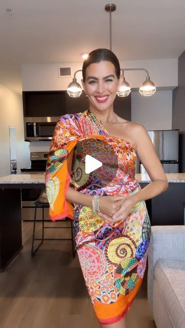 Doranellys Patton on Instagram: "❤️Comment SCARF to shop, no other words or emojis. Shapewear and full outfit included.  ✨Comenta ENLACES Y y te Los envio en mensajes.  Perfect for travel☀️ Outfit in “June” stories and in 🔗in profile, in my @shop.ltk  as @doranellyspatton   ✨Scarf is 70” x 35”. Adding exact scarf,  shapewear and accessories.   💖 If you loved this video turn on Reels Notifications, so you don’t miss any of my reels.  🚫Do not repost my videos without my consent©️  #fashionhacks #howtotieascarf #stylingtipps #scarftutorial #scarfstyle #scarfs #fashiontips #scarfseason #styleideas #diydress #doranellyspatton #styletipsforwomen #scarvesfordays #diy #hacks  Style tips, fashion hacks, Summer dress, casual outfits, how to wear, scarf tutorial, DIY dress" How To Wear A Scarf Over A Dress, Diy Shapewear, Dress With Scarf Outfit, Scarf Dress Diy, Scarves How To Wear, Dress With A Scarf, Dress Casual Outfits, Wear Scarf, Scarf Wearing Styles