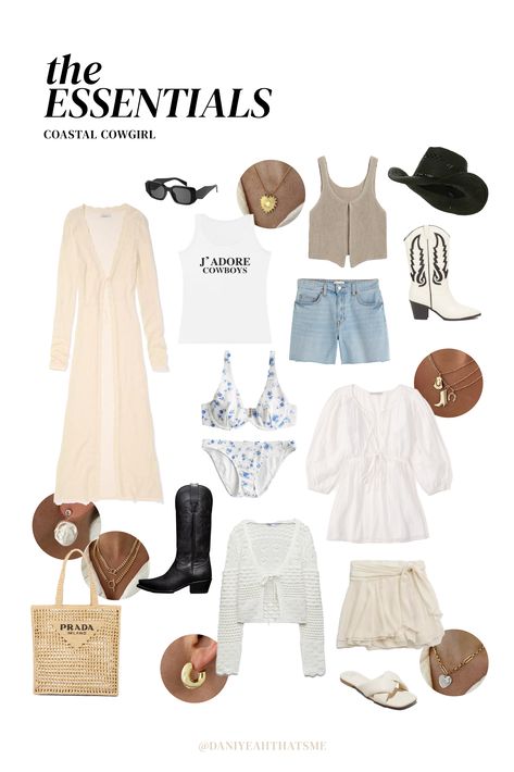 all links can be found on my "the edits" pinterest board | outfit inspo | the essentials | fashion inspo | coastal cowgrl essentials | summer outfit inspo | summer fashion | summer outfit ideas | capsuel wardrobe | casual fashion | coastal cowgirl outfit inspo | coastal cowgirl aesthetic | beach outfit inspo | follow for more fashion inspo!! This post may contain affiliate links. I may earn a small commission for any purchases made through these Coastal Cowgirl Outfit Plus Size, Cowgirl Essentials, Coastal Cowgirl Outfit Ideas, Coastal Cowgirl Capsule Wardrobe, Cowgirl Capsule Wardrobe, Salty Cowgirl, Coastal Cowgirl Aesthetic Outfits Summer, Fall Coastal Cowgirl, Coastal Fashion Aesthetic