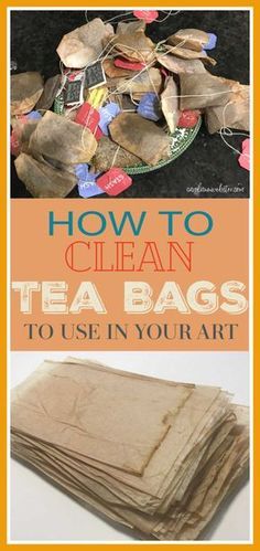 How To Prepare Tea, Used Tea Bags, Tea Crafts, Tea Bag Art, Carol Ann, Bag Art, The Used, Tea Art, Hot Tea