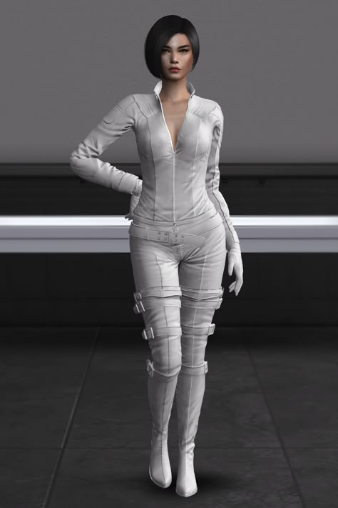 Nina Tekken, Alien Suit, Nina Williams, Sims Outfits, Spy Outfit, Tekken 7, Sims Ideas, Super Hero Outfits, Sims4 Clothes