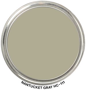 Paint Blob Nantucket Gray HC-111 by Benjamin Moore Nantucket Gray Benjamin Moore, Gray Green Paint Colors, Nantucket Gray, Paint Blob, Benjamin Moore Kitchen, Countertop Samples, Basement Update, Home Exterior Paint, Green Grey Paint