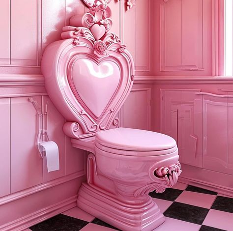 Princess Bathroom, Girly Bathroom, House Plan With Loft, Glamour Decor, Pink Wallpaper Backgrounds, Store Hacks, Bathroom Design Trends, Dollar Store Hacks, Pink Life