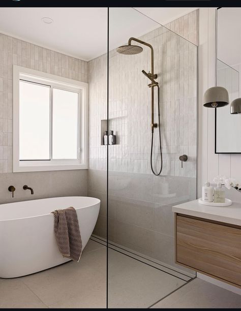 Jervis Bay, Shower Over Bath, Bathroom Ensuite, Bathroom Gallery, Coastal Bathrooms, Wet Room, Bathroom Inspiration Decor, Family Bathroom, Bathroom Renos