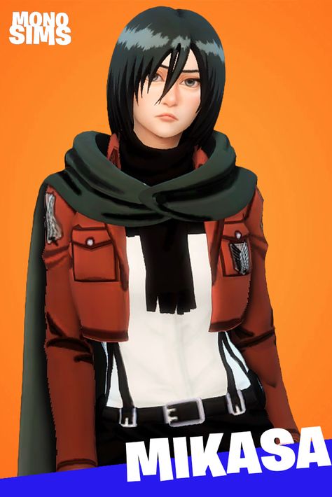 Aot Sims 4 Cc, Arcane Sims 4 Cc, Sims 4 Girly Cc, Attack On Titan Mikasa, Cc Top, The Sims 4 Mod, Cc Packs, Sims 4 Anime, Sims Four