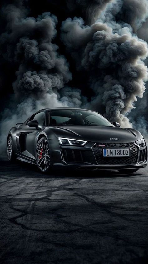 Audi R8 Aesthetic, Black Car Wallpaper, Audi R8 Gt, Car Hub, Dream Cars Audi, Audi R8 Spyder, Mustang Wallpaper, Black Audi, Good Looking Cars