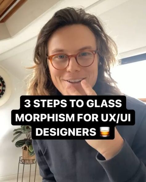 Amit yogiraj’s Instagram post: “🥃 3 steps to glassmorphism for UX/UI Designers 🔁 @zanderwhitehurst ▶️ @uxmaniac --- ⁣ ⁣ 1. 🏳 Create a white rectangle on a linear…” Web Design Glassmorphism, Glassmorphism Web Design, Glassmorphism Ui, Radial Background, Solid White Background, Background Blur, Beauty App, Blur Effect, White Rectangle