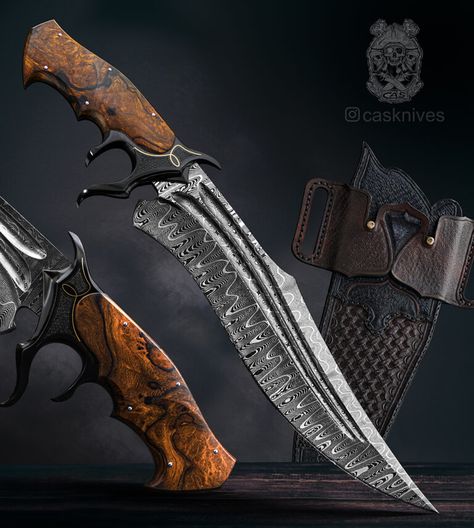 The Boss – CAS Knives Knife Patterns, Pretty Knives, Fillet Knife, Handmade Stuff, Cool Swords, Outdoor Equipment, Cool Knives, Knife Sheath, Custom Knife