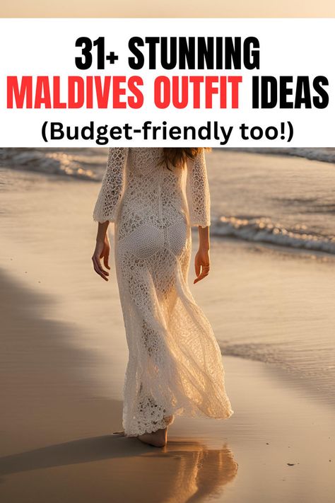 31+ Chic Maldives Outfit Ideas (+ Stunning Plus Size Looks!) Island Glam Outfit, Island Resort Outfits, Resort Dinner Outfit Night, Luxury Beach Outfit, Tropical Island Outfits, Resort Dinner Outfit, Maldives Outfit Ideas, Maldives Outfit, Travel Light Outfits