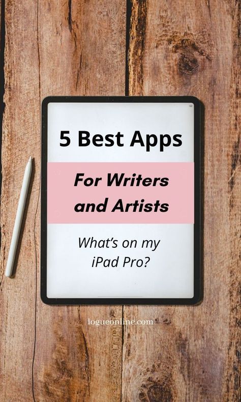 Find out what’s on my iPad and get a list of the best apps for creatives like writers, artists and students. These must have apps are useful for boosting productivity, helping with organization and note taking, digital art, journal writing etc. Ipad Pro Tips, Apps For Writers, Ipad Pro Apps, Words For Writers, Ipad Pro Pencil, Must Have Apps, Word App, Ipad Organizer, Creative Apps