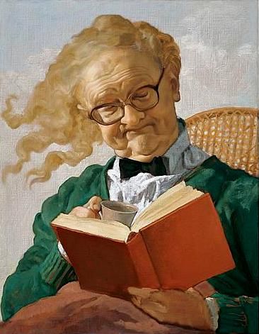 Reading and Art: John Currin John Currin, Gagosian Gallery, People Reading, Social Themes, Reading Art, Woman Reading, Reading A Book, I Love Books, Figure Painting