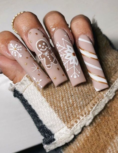 Winter Nails Acrylic, Sweater Nails, Short Square Acrylic Nails, Long Acrylic Nails Coffin, Acrylic Nails Coffin Pink, Long Square Acrylic Nails, Acrylic Nails Coffin Short, Xmas Nails, Fire Nails