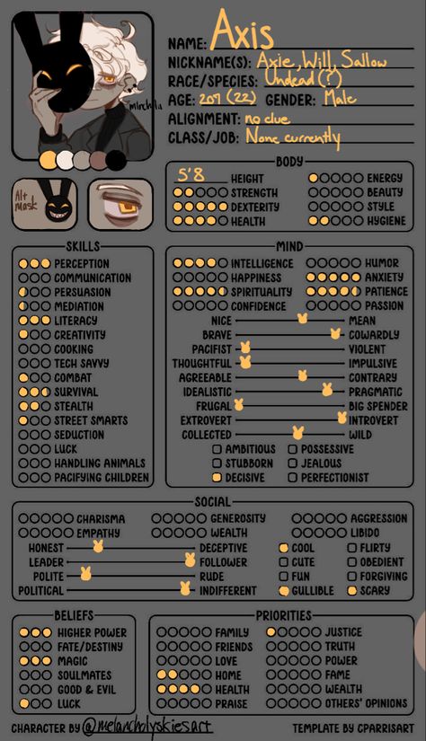 Dnd Character Maker, Character Creation Sheet, Character Sheet Writing, Girl Digital Art, Dnd Character Sheet, Character Sheet Template, Character Template, Creative Writing Tips, Character Maker