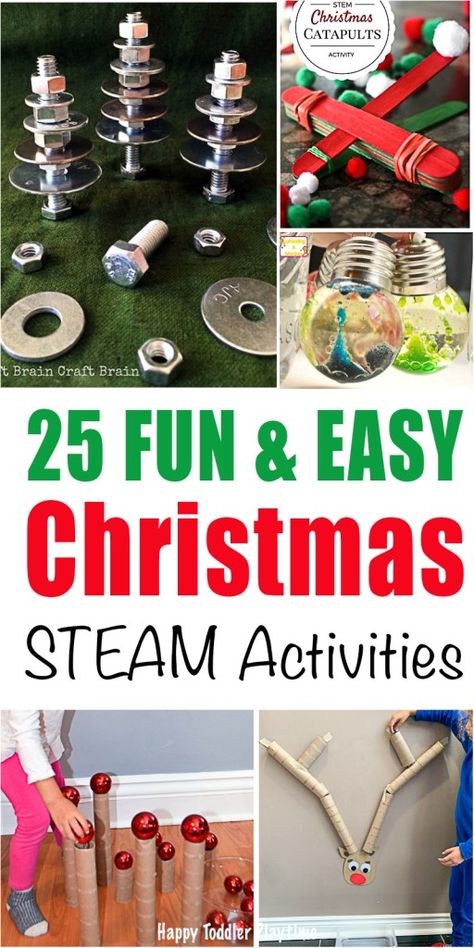 Christmas Steam Activities, Holiday Stem Activities, Steam Activities For Kids, Christmas Stem Challenge, Christmas Elementary, Preschoolers Activities, Christmas Lesson Plan, Christmas Science Activities, Holiday Math Activities