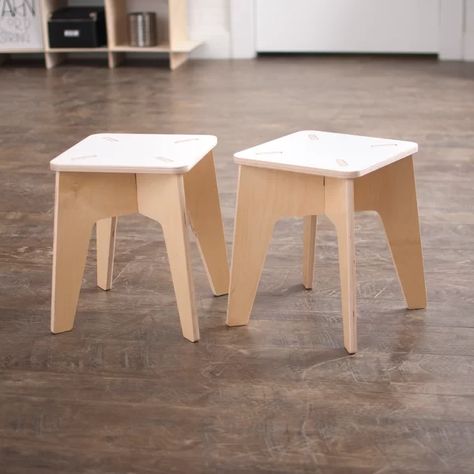 Kids Wooden Table, Kids Recliners, Modern Kids Furniture, Plywood Projects, Diy Kids Furniture, Kids Playroom Furniture, Kids Desk Chair, Kids Stool, Old Chairs