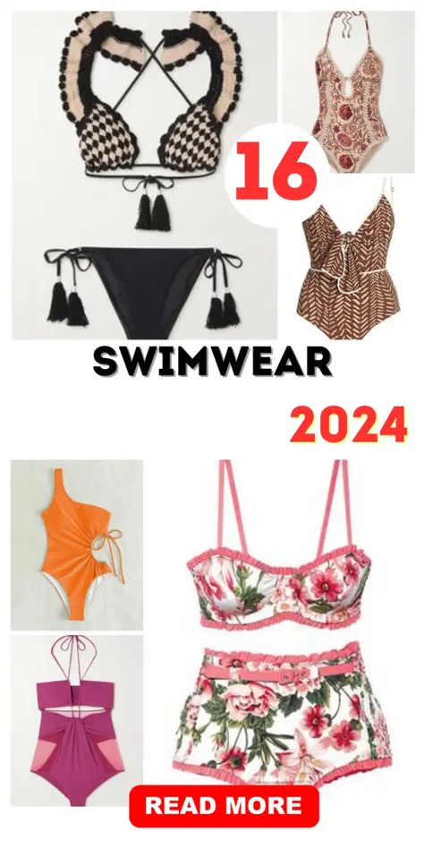 2024 Colors, Swimwear 2024, Top Swimwear, Perfect Cute, Summer Style Guide, Swimsuit Trends, Trendy Bikinis, Trend 2024, Best Swimsuits