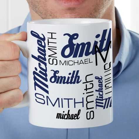 Mugs For Him, Mega Mug, 2 Color Combinations, Michael Smith, Unique Mug, Personalized Coffee Mugs, Favorite Candy, Custom Coffee, Cup Design